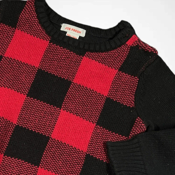 4/$20 Joe Fresh Knitted  Flannel Sweater - Picture 2 of 4